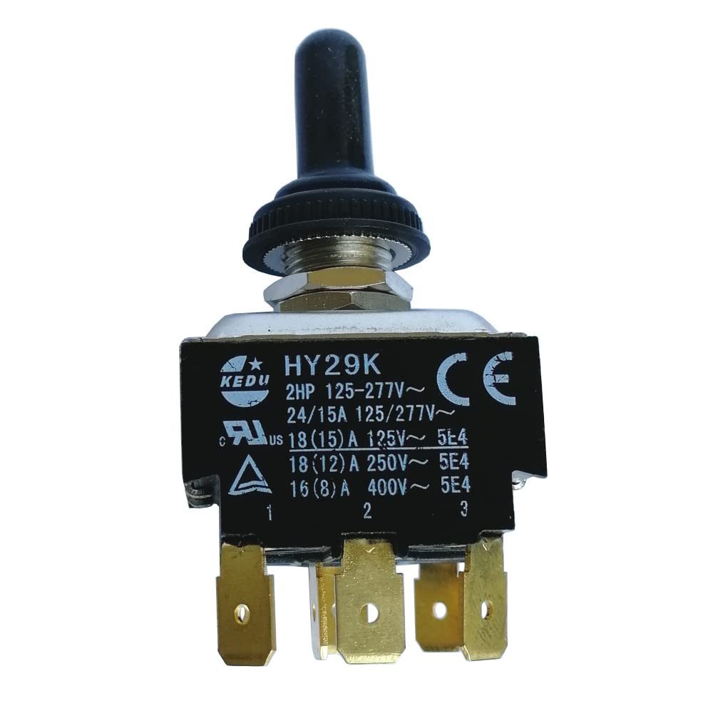 家電 Switch2 HY29K 125V/277V 2HP 9 Pins TPDT On-On Dustproof Toggle Switch for
